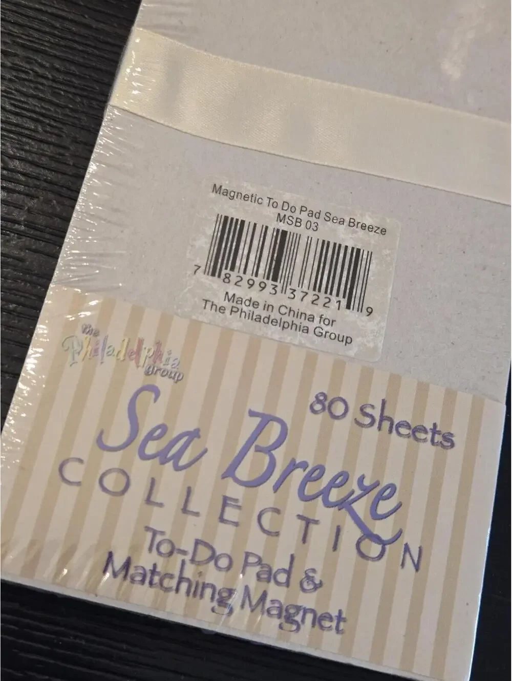 Sea Breeze Collection Blue Chair Magnetic To Do Pad Matching Magnet Sealed